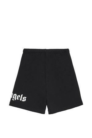 bermuda in tessuto nero PALM ANGELS KIDS | PBCI006S26FLE001110